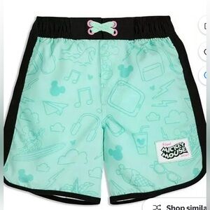 Disney Mickey Mouse Swim Trunks for Boys, Size 4 XS